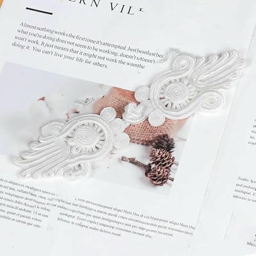 1 Paar gold-schwarzer chinesischer Froschverschluss-Knotenknopfverschluss für Taschen, Kleidungsstücke, Cheongsam, Tang-Anzug, Dekoration, DIY-Nähknopf-D von TBSKUY