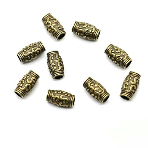 1 Packung/Los Vintage Metallperlen Antik Silber Spacer Tube Perlen für DIY Schmuckherstellung Erkenntnisse-Stil 15 30 Stück 1 Packung/Los Vintage Metallperlen Antik Silber Spacer Tube Perlen für DIY Schmuckherstellung Erkenntnisse-Stil 15 30 Stück von TBSKUY