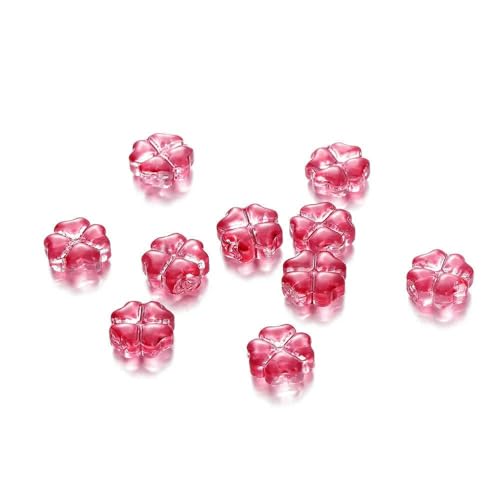 10/20 Stück 10 mm tschechische Lampwork-Kristallblumen-Abstandsperlen, flache, runde, lose Perlen für DIY-Schmuckherstellung, Zubehör, Zubehör, Rosarot, 10 Stück 10/20 Stück 10 mm tschechische Lampwork-Kristallblumen-Abstandsperlen, flache, runde, lose Perlen für DIY-Schmuckherstellung, Zubehör, Zubehör, Rosarot, 10 Stück von TBSKUY