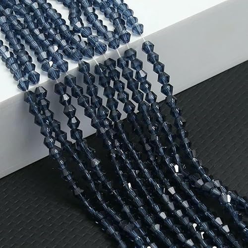 10 Stränge Bicone-Kristallglasperlen, 4,0 mm facettierte Kristallperlen-Anhänger für DIY-Armbandringe, Schmuckherstellungsset - tief 10 Stränge_a - 10 Stränge 4,0 mm von TBSKUY
