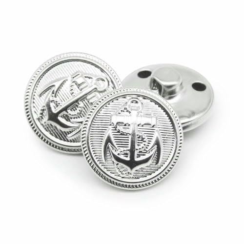 10 Stück/Los 15/18/20/23/25 mm Vintage Kupfer Metallknöpfe Kleidungsstück Mantel Nähzubehör Knöpfe für Kleidung Handwerk DIY-NO10-20mm von TBSKUY