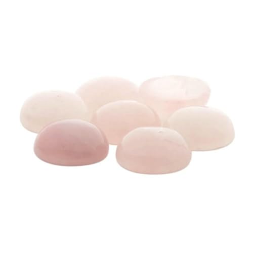 10 Stück/Los 4–12 mm runde Naturstein-Cabochons-Perlen für DIY-Ringe, Ohrringe, Armbänder, Halsketten, Schmuckzubehör, Rosa Kristall, 6 mm von TBSKUY