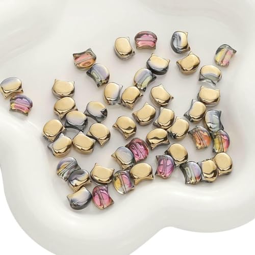 10 Stück 10 x 8 mm glänzende süße Katzenkopf-Kristallperlen, tschechische Glasperlen, lose Charms für DIY-Armbänder, Halsketten, Schmuckherstellung, Roségold, 10 x 8 mm 10 Stück 10 x 8 mm glänzende süße Katzenkopf-Kristallperlen, tschechische Glasperlen, lose Charms für DIY-Armbänder, Halsketten, Schmuckherstellung, Roségold, 10 x 8 mm von TBSKUY