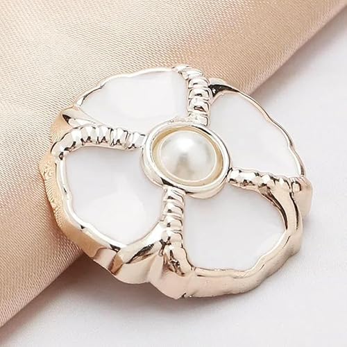 10 Stück Kleidung verziert mit handgenähten Knöpfen Damenkleidung Accessoires Pullover Jacken Kleider verzierte Knöpfe-Stil 53-21mm-10St von TBSKUY