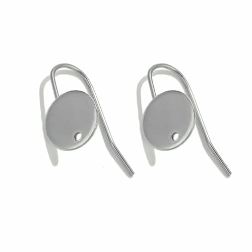 10 Stück plasmageschweißte, runde Ohrhaken aus Edelstahl mit Loch, kann als DIY-Charm für Damenschmuck verwendet werden - Z2275S10 10 Stück plasmageschweißte, runde Ohrhaken aus Edelstahl mit Loch, kann als DIY-Charm für Damenschmuck verwendet werden - Z2275S10 von TBSKUY