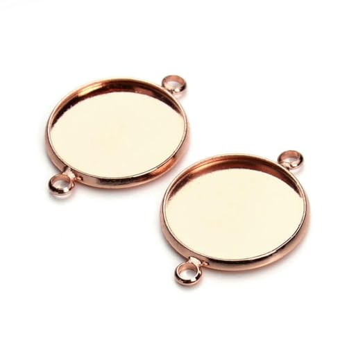 10 Stück runde Cameo-Cabochon-Basisschalen aus Eisen, blanko, 10 mm, 12 mm, 14,0 mm, 16 mm, 18 mm, 20 mm, 25 mm, Charms, Armband-Anschlussteile, Roségold, 20 mm 10 Stück runde Cameo-Cabochon-Basisschalen aus Eisen, blanko, 10 mm, 12 mm, 14,0 mm, 16 mm, 18 mm, 20 mm, 25 mm, Charms, Armband-Anschlussteile, Roségold, 20 mm von TBSKUY