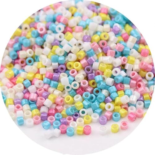 10 g 1,6 mm japanische Metallic-Glasperlen 11/0, gleichmäßig einfarbig, lose Abstandsperlen für die Schmuckherstellung, DIY-Nähzubehör, 002, 10 g, 1680 Stück 10 g 1,6 mm japanische Metallic-Glasperlen 11/0, gleichmäßig einfarbig, lose Abstandsperlen für die Schmuckherstellung, DIY-Nähzubehör, 002, 10 g, 1680 Stück von TBSKUY