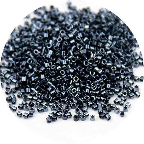 10 g 1,6 mm japanische Metallic-Glasperlen 11/0, gleichmäßig einfarbig, lose Abstandsperlen für die Schmuckherstellung, DIY-Nähzubehör, 017, 10 g, 1680 Stück 10 g 1,6 mm japanische Metallic-Glasperlen 11/0, gleichmäßig einfarbig, lose Abstandsperlen für die Schmuckherstellung, DIY-Nähzubehör, 017, 10 g, 1680 Stück von TBSKUY
