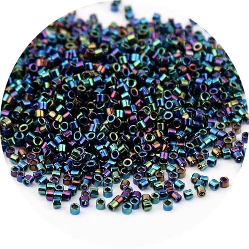 10 g 1,6 mm japanische Metallic-Glasperlen 11/0, gleichmäßig einfarbig, lose Abstandsperlen für die Schmuckherstellung, DIY-Nähzubehör-008-10 g 1680 Stück 10 g 1,6 mm japanische Metallic-Glasperlen 11/0, gleichmäßig einfarbig, lose Abstandsperlen für die Schmuckherstellung, DIY-Nähzubehör-008-10 g 1680 Stück von TBSKUY