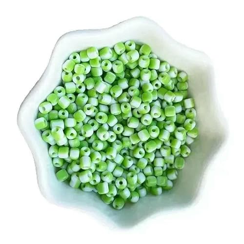 10 g 4,0 mm Wassermelonen-Glasperlen, Charms, Abstandshalter, Streifenperlen für Schmuckherstellung, DIY, Handarbeiten, handgefertigtes Nähen – 03 – 10 g von TBSKUY
