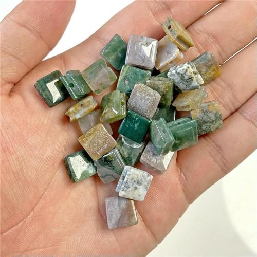 10 mm flache quadratische natürliche Tigerauge-Pyrit-Amazonit-Amethyste, lose Abstandsperlen für die Schmuckherstellung, Armbänder, DIY-Zubehör – Indischer Achat – 30 Stück 10 mm flache quadratische natürliche Tigerauge-Pyrit-Amazonit-Amethyste, lose Abstandsperlen für die Schmuckherstellung, Armbänder, DIY-Zubehör – Indischer Achat – 30 Stück von TBSKUY