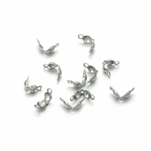 100–200 Stück Verbinderverschluss, 4 x 7 mm, Kugelkette, Kalotte, Endcrimps, Perlen, Verbinderkomponenten für die DIY-Schmuckherstellung, Edelstahl, 2–100 Stück 100–200 Stück Verbinderverschluss, 4 x 7 mm, Kugelkette, Kalotte, Endcrimps, Perlen, Verbinderkomponenten für die DIY-Schmuckherstellung, Edelstahl, 2–100 Stück von TBSKUY