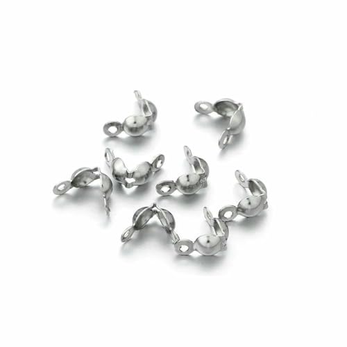 100–200 Stück Verbinderverschluss, 4 x 7 mm, Kugelkette, Kalotte, Endcrimps, Perlen, Verbinderkomponenten für die DIY-Schmuckherstellung, Edelstahl, 3–100 Stück 100–200 Stück Verbinderverschluss, 4 x 7 mm, Kugelkette, Kalotte, Endcrimps, Perlen, Verbinderkomponenten für die DIY-Schmuckherstellung, Edelstahl, 3–100 Stück von TBSKUY