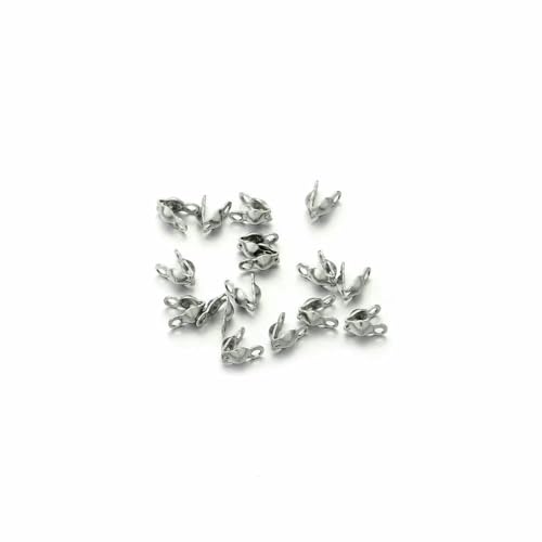 100–200 Stück Verbinderverschluss, 4 x 7 mm, Kugelkette, Kalotte, Endcrimps, Perlen, Verbinderkomponenten für die DIY-Schmuckherstellung, Zubehör, Edelstahl, 1–200 Stück 100–200 Stück Verbinderverschluss, 4 x 7 mm, Kugelkette, Kalotte, Endcrimps, Perlen, Verbinderkomponenten für die DIY-Schmuckherstellung, Zubehör, Edelstahl, 1–200 Stück von TBSKUY