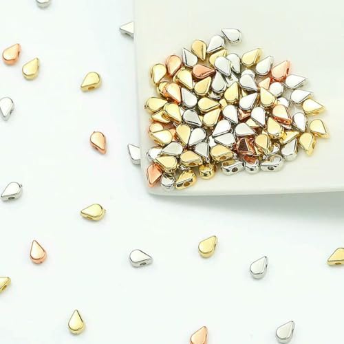 100–400 Stück goldfarbene Perlen, 4,0 mm, 6 mm, CCB, Würfel, Krone, Herz, Anhänger, Stern, Abstandshalter, lose Perlen für Liebesschmuck, Armbänder, DIY, S-Wasser, 4 x 6 mm, gemischt, 100 Stück 100–400 Stück goldfarbene Perlen, 4,0 mm, 6 mm, CCB, Würfel, Krone, Herz, Anhänger, Stern, Abstandshalter, lose Perlen für Liebesschmuck, Armbänder, DIY, S-Wasser, 4 x 6 mm, gemischt, 100 Stück von TBSKUY