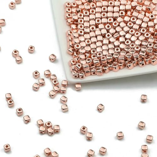 100–400 Stück goldfarbene Perlen 4,0 mm 6 mm CCB Würfel Krone Herz Anhänger Stern Abstandshalter lose Perlen für Liebesschmuck Herstellung von Armbändern DIY SR Würfel 4,0 mm Rose-200 Stück 100–400 Stück goldfarbene Perlen 4,0 mm 6 mm CCB Würfel Krone Herz Anhänger Stern Abstandshalter lose Perlen für Liebesschmuck Herstellung von Armbändern DIY SR Würfel 4,0 mm Rose-200 Stück von TBSKUY
