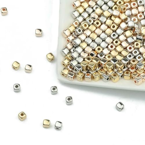100–400 Stück goldfarbene Perlen 4,0 mm 6 mm CCB Würfel Krone Herz Anhänger Stern Abstandshalter lose Perlen für Liebesschmuck Herstellung von Armbändern DIY SR Würfel 4,0 mm gemischt - 100 Stück 100–400 Stück goldfarbene Perlen 4,0 mm 6 mm CCB Würfel Krone Herz Anhänger Stern Abstandshalter lose Perlen für Liebesschmuck Herstellung von Armbändern DIY SR Würfel 4,0 mm gemischt - 100 Stück von TBSKUY