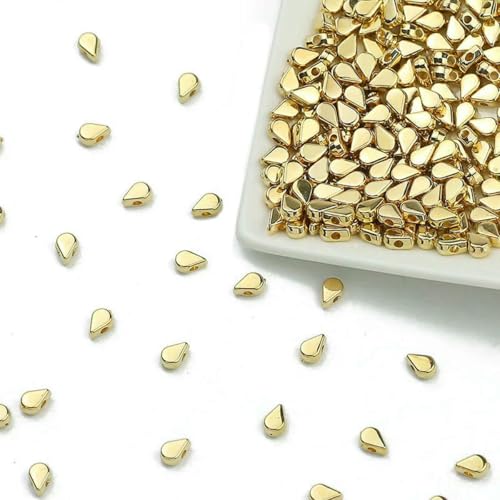 100–400 Stück goldfarbene Perlen 4,0 mm 6 mm CCB Würfelkrone Herz Anhänger Stern Spacer Lose Perlen für Liebesschmuck Herstellung von Armbändern DIY S-Wasser 4 x 6 mm KC-100 Stück 100–400 Stück goldfarbene Perlen 4,0 mm 6 mm CCB Würfelkrone Herz Anhänger Stern Spacer Lose Perlen für Liebesschmuck Herstellung von Armbändern DIY S-Wasser 4 x 6 mm KC-100 Stück von TBSKUY