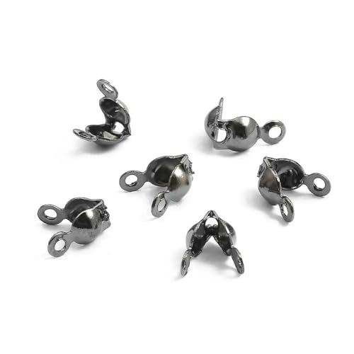 100 Stück/Los 4 x 7 mm Verschlussverbinder Kugelkette Kalotten Endcrimps Perlen Verbindungskomponenten für DIY Schmuckherstellung Zubehör-Gunmetal 100 Stück/Los 4 x 7 mm Verschlussverbinder Kugelkette Kalotten Endcrimps Perlen Verbindungskomponenten für DIY Schmuckherstellung Zubehör-Gunmetal von TBSKUY