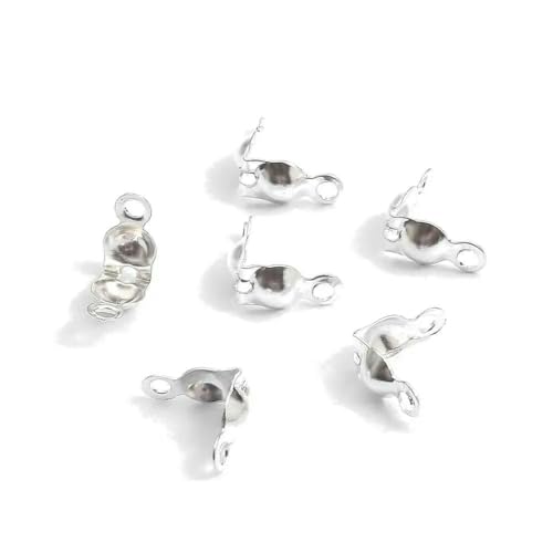 100 Stück/Los 4 x 7 mm Verschlussverbinder Kugelkette Kalotten Endcrimps Perlen Verbindungskomponenten für DIY Schmuckherstellung Zubehör-Silber 100 Stück/Los 4 x 7 mm Verschlussverbinder Kugelkette Kalotten Endcrimps Perlen Verbindungskomponenten für DIY Schmuckherstellung Zubehör-Silber von TBSKUY
