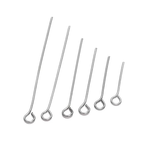 100 Stück/Los Edelstahl-Kopfstifte, DIY-Schmuckzubehör, Ohrringe, Perlen, Ösenstifte, Flachkopfstifte für die Schmuckherstellung, Ösenstifte, 45 mm x 100 Stück 100 Stück/Los Edelstahl-Kopfstifte, DIY-Schmuckzubehör, Ohrringe, Perlen, Ösenstifte, Flachkopfstifte für die Schmuckherstellung, Ösenstifte, 45 mm x 100 Stück von TBSKUY