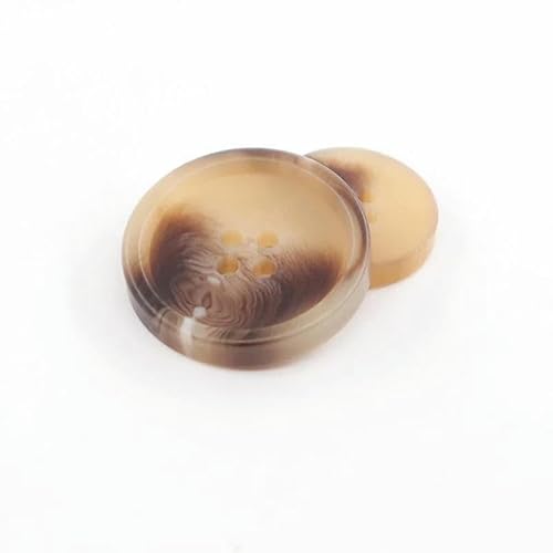 100 Stück/Set Imitation Hornharz 4 Löcher Knöpfe für Kleidung Pullover Anzug Mantel Vintage Dekoration Vintage Knopf DIY Zubehör-H05-18mm von TBSKUY