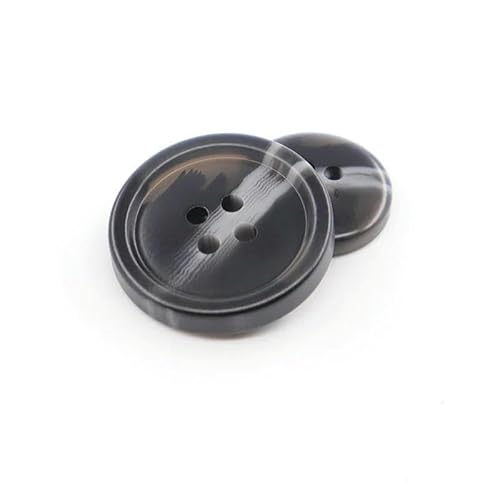100 Stück/Set Imitation Hornharz 4 Löcher Knöpfe für Kleidung Pullover Anzug Mantel Vintage Dekoration Vintage Knopf DIY Zubehör-H06-23,0 mm von TBSKUY