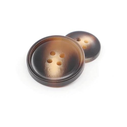 100 Stück/Set Imitation Hornharz 4 Löcher Knöpfe für Kleidung Pullover Anzug Mantel Vintage Dekoration Vintage Knopf DIY Zubehör-H09-18mm von TBSKUY