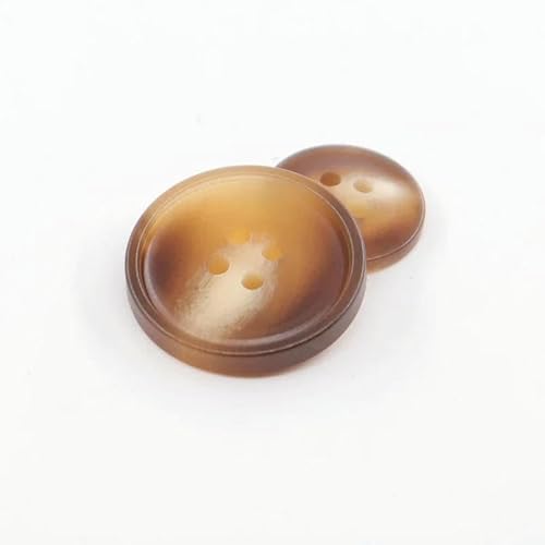 100 Stück/Set Imitation Hornharz 4 Löcher Knöpfe für Kleidung Pullover Anzug Mantel Vintage Dekoration Vintage Knopf DIY Zubehör-H10-18mm von TBSKUY