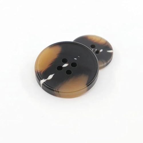 100 Stück/Set Imitation Hornharz 4 Löcher Knöpfe für Kleidung Pullover Anzug Mantel Vintage Dekoration Vintage Knopf DIY Zubehör-H16-18mm von TBSKUY