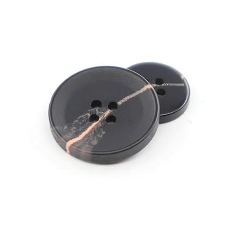 100 Stück/Set Imitation Hornharz 4 Löcher Knöpfe für Kleidung Pullover Anzug Mantel Vintage Dekoration Vintage Knopf DIY Zubehör-H20-25mm von TBSKUY