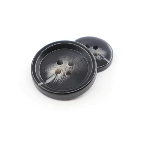 100 Stück/Set Imitation Hornharz 4 Löcher Knöpfe für Kleidung Pullover Anzug Mantel Vintage Dekoration Vintage Knopf DIY Zubehör-H22-18mm von TBSKUY