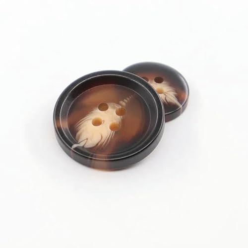 100 Stück/Set Imitation Hornharz 4 Löcher Knöpfe für Kleidung Pullover Anzug Mantel Vintage Dekoration Vintage Knopf DIY Zubehör-H23-25mm von TBSKUY