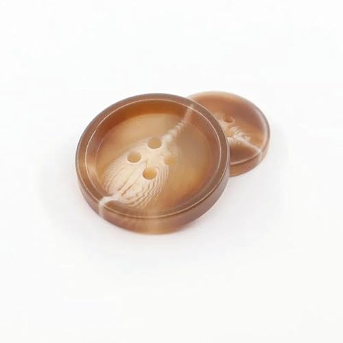 100 Stück/Set Imitation Hornharz 4 Löcher Knöpfe für Kleidung Pullover Anzug Mantel Vintage Dekoration Vintage Knopf DIY Zubehör-H24-20mm von TBSKUY