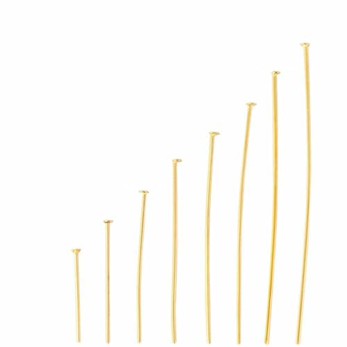 100 Stück 316L Edelstahl Flachkopfstifte für Ohrringe, Schmuckherstellung, Perlenstifte, Zubehör, DIY-Schmuckherstellung, kein Verblassen, D0274-D0288, 50 mm 100 Stück 316L Edelstahl Flachkopfstifte für Ohrringe, Schmuckherstellung, Perlenstifte, Zubehör, DIY-Schmuckherstellung, kein Verblassen, D0274-D0288, 50 mm von TBSKUY