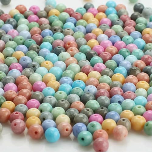100 Stück 8 mm Glasperlen, Basteln, grafische farbige runde lose Abstandsperlen, Handarbeiten für Kristallschmuck, DIY-Armband-BS 100 Stück 8 mm Glasperlen, Basteln, grafische farbige runde lose Abstandsperlen, Handarbeiten für Kristallschmuck, DIY-Armband-BS von TBSKUY