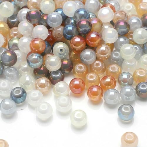 100 Stück 8 mm Glasperlen, Basteln, grafische farbige runde lose Abstandsperlen, Handarbeiten für Kristallschmuck, DIY-Armband-BYDDHS 100 Stück 8 mm Glasperlen, Basteln, grafische farbige runde lose Abstandsperlen, Handarbeiten für Kristallschmuck, DIY-Armband-BYDDHS von TBSKUY