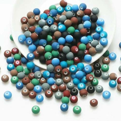 100 Stück 8 mm Glasperlen, Basteln, grafische farbige runde lose Abstandsperlen, Handarbeiten für Kristallschmuck, DIY-Armband-DSXP 100 Stück 8 mm Glasperlen, Basteln, grafische farbige runde lose Abstandsperlen, Handarbeiten für Kristallschmuck, DIY-Armband-DSXP von TBSKUY