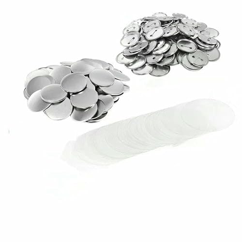 100 Stück Blanko-Knopfherstellungszubehör, 25–75 mm, runde Abzeichen-Knopfteile, inklusive Metallschalen, Rückseite, durchsichtige Folienkomponenten, 100 Stück, 58 mm 100 Stück Blanko-Knopfherstellungszubehör, 25–75 mm, runde Abzeichen-Knopfteile, inklusive Metallschalen, Rückseite, durchsichtige Folienkomponenten, 100 Stück, 58 mm von TBSKUY