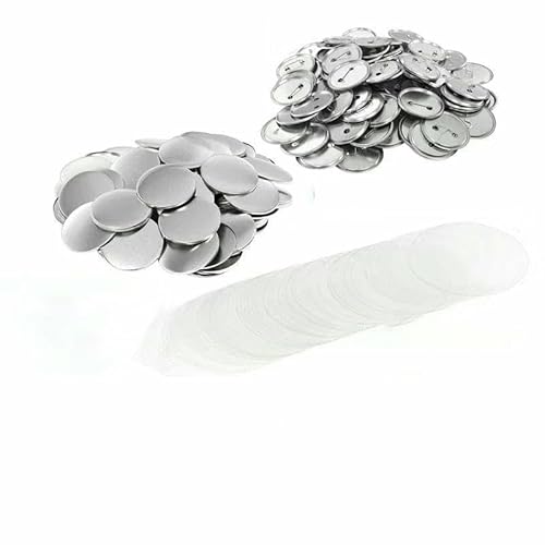100 Stück Blanko-Knopfherstellungszubehör, 25–75 mm, runde Abzeichen-Knopfteile, inklusive Metallschalen, Rückseite, durchsichtige Folienkomponenten, 100 Stück, 75 mm 100 Stück Blanko-Knopfherstellungszubehör, 25–75 mm, runde Abzeichen-Knopfteile, inklusive Metallschalen, Rückseite, durchsichtige Folienkomponenten, 100 Stück, 75 mm von TBSKUY