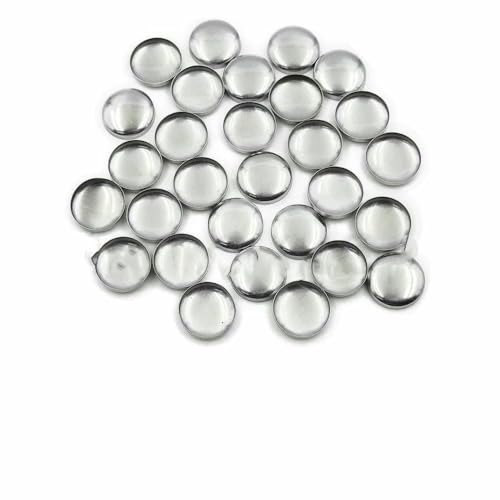 100 Stück Sets/Los Nr. 16–60 DIY handgefertigte Stoffknöpfe Brotform runder Stoffbezug Knopf Stoff Metall 4 Knöpfe auf der Rückseite-L16- Rückseite von TBSKUY