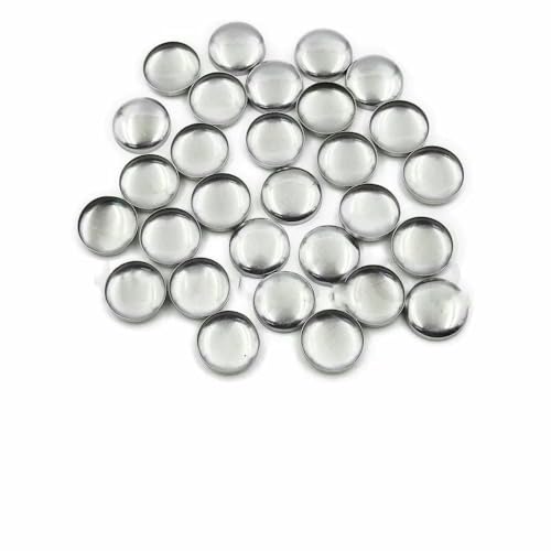 100 Stück Sets/Los Nr. 16–60 DIY handgefertigte Stoffknöpfe Brotform runder Stoffbezug Knopf Stoff Metall 4 Knöpfe auf der Rückseite-L18- Rückseite von TBSKUY
