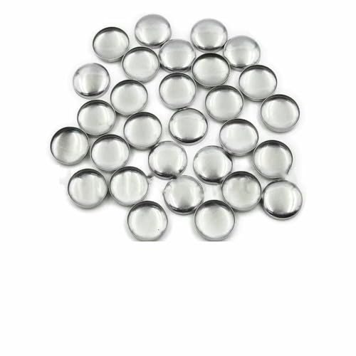 100 Stück Sets/Los Nr. 16–60 DIY handgefertigte Stoffknöpfe Brotform runder Stoffbezug Knopf Stoff Metall 4 Knöpfe auf der Rückseite-L24- Rückseite von TBSKUY
