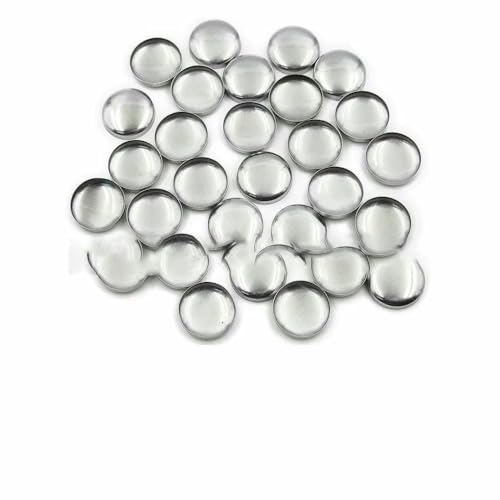 100 Stück Sets/Los Nr. 16–60 DIY handgefertigte Stoffknöpfe Brotform runder Stoffbezug Knopf Stoff Metall 4 Knöpfe auf der Rückseite-L28- Rückseite von TBSKUY