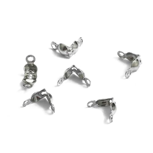 100 Stück Verbinderverschluss passend für Kugelkette, Kalotte, Endcrimps, Perlen, Armbänder, Ornament, Schnalle, Komponenten zum Selbermachen für Schmuckherstellung, Blau, 4 x 7 mm (c 100 Stück Verbinderverschluss passend für Kugelkette, Kalotte, Endcrimps, Perlen, Armbänder, Ornament, Schnalle, Komponenten zum Selbermachen für Schmuckherstellung, Blau, 4 x 7 mm (c von TBSKUY