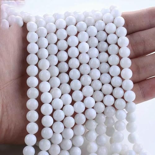 100% natürliche Seraphinit-Edelsteinperlen, runde lose Steinperlen zur Schmuckherstellung, DIY-Armband, Halskettenzubehör, Mondstein, L. 1–10 mm (36–37 Stück) von TBSKUY
