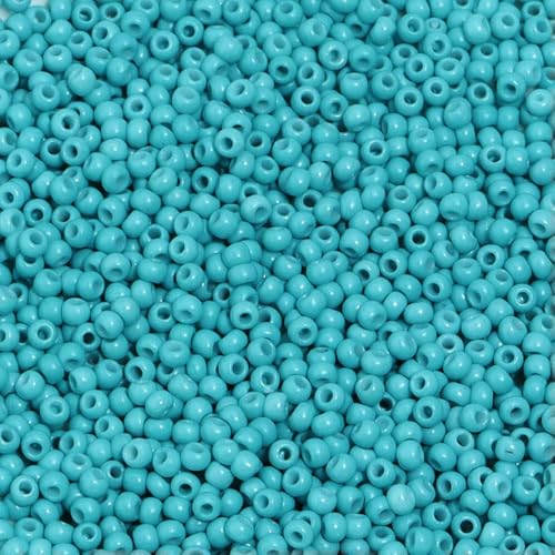1000–5000 Stück/Los 2 mm Glasperlen in verschiedenen Stilen, runde, lose Abstandsperlen für Heimwerker, Basteln, Ornamentherstellung, Zubehör finden – Seeblau – 2 mm, 5000 St von TBSKUY