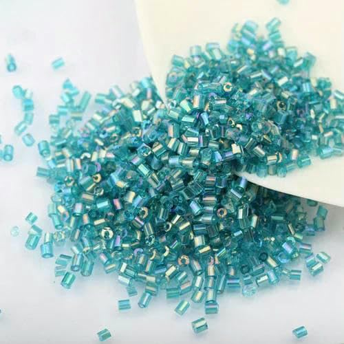 1000 Stück 2 x 3,0 mm kurze Glasperlen, österreichischer Kristall, bunte tschechische Glasperlen, Abstandshalter für Schmuckherstellung, DIY-Zubehör-A257 von TBSKUY