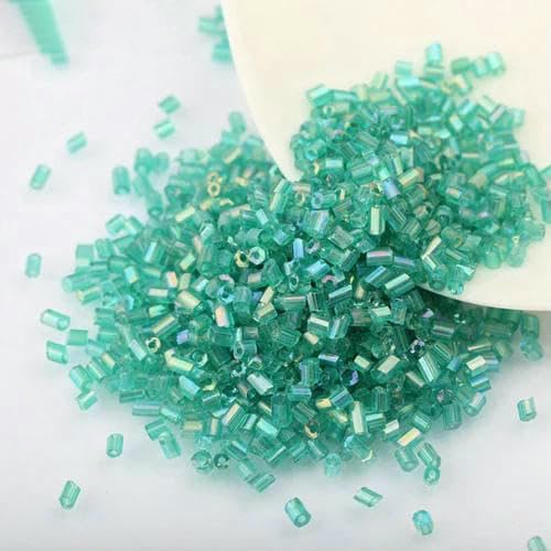 1000 Stück 2 x 3,0 mm kurze Glasperlen aus österreichischem Kristall, bunt, tschechische Glasperlen, Abstandshalter für Schmuckherstellung, DIY-Zubehör-A263 von TBSKUY