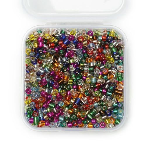 1000 Stück 3,0 mm silberne tschechische Glasperlen, mehrfarbige Fassröhre, lose Perlen für DIY-Schmuckherstellung, Zubehör, Armbänder, Halsketten, Mix, 3,0 mm, 1000 Stück 1000 Stück 3,0 mm silberne tschechische Glasperlen, mehrfarbige Fassröhre, lose Perlen für DIY-Schmuckherstellung, Zubehör, Armbänder, Halsketten, Mix, 3,0 mm, 1000 Stück von TBSKUY